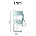 Glass sippy cup Clear glass glass Portable and convenient Juice cup high appearance level Office flower tea cup Simple leisure